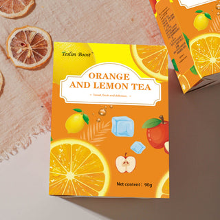 Orange And Lemon Tea,Fresh Oranges And Lemons,Rich In Vitamin C,Real And Delicious,Hot And Cool Drinks